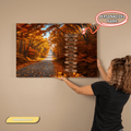 Personalized Family Autumn Canvas | Custom Family Name Sign Wall Art | Fall Foliage Family Canvas |  Personalized Home Gift
