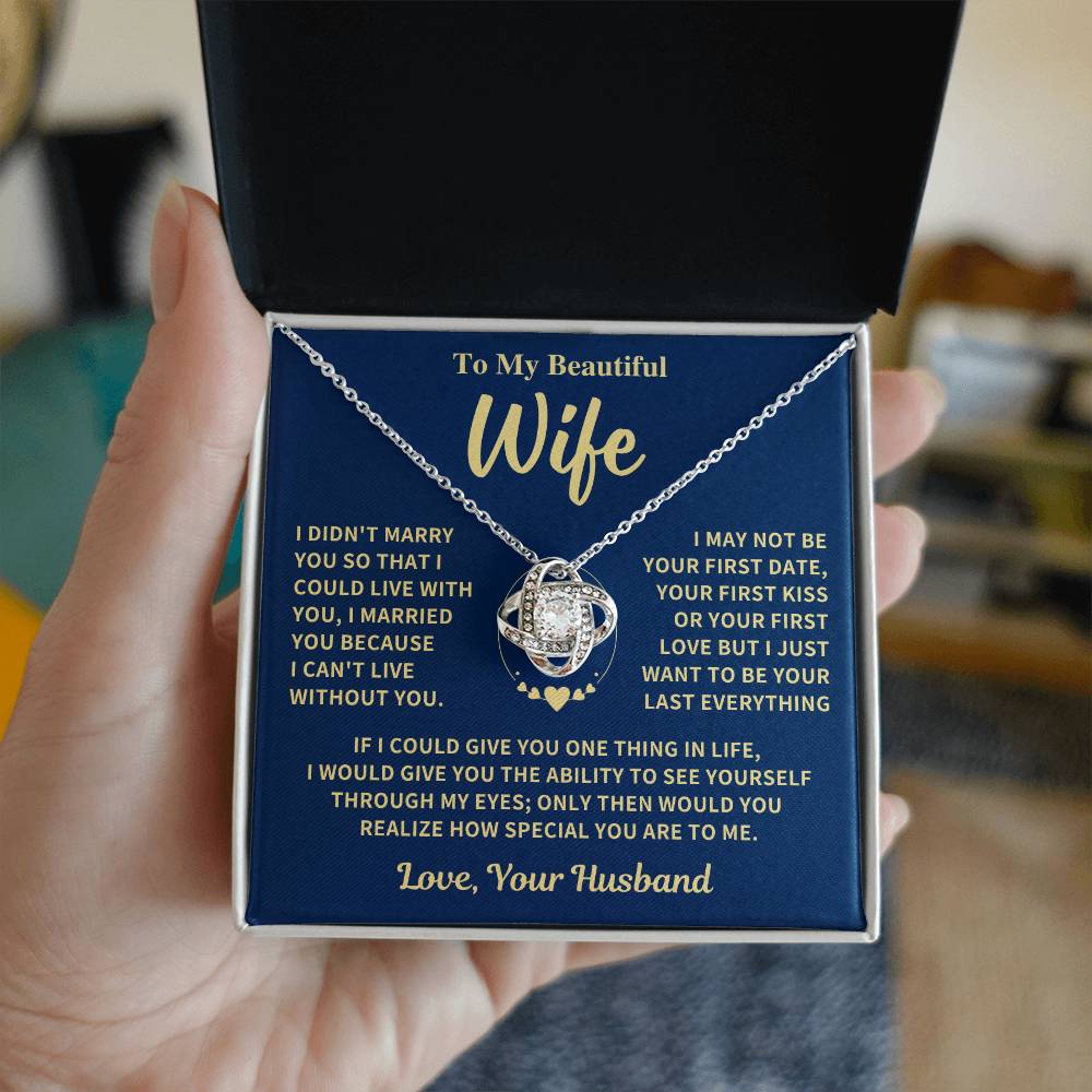 Jewelry Wife Gift-love Knot Necklace-From Husband