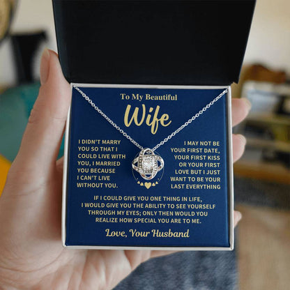 Jewelry Wife Gift-love Knot Necklace-From Husband