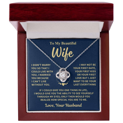 Jewelry Wife Gift-love Knot Necklace-From Husband