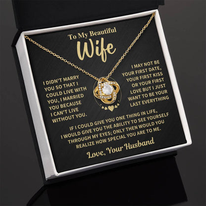 Jewelry Wife Gift-Love Knot Necklace