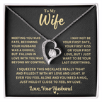 Wife Gift, "Meeting You Was Fate", Forever Love Necklace Wife Gift, "Meeting You Was Fate", Forever Love Necklace