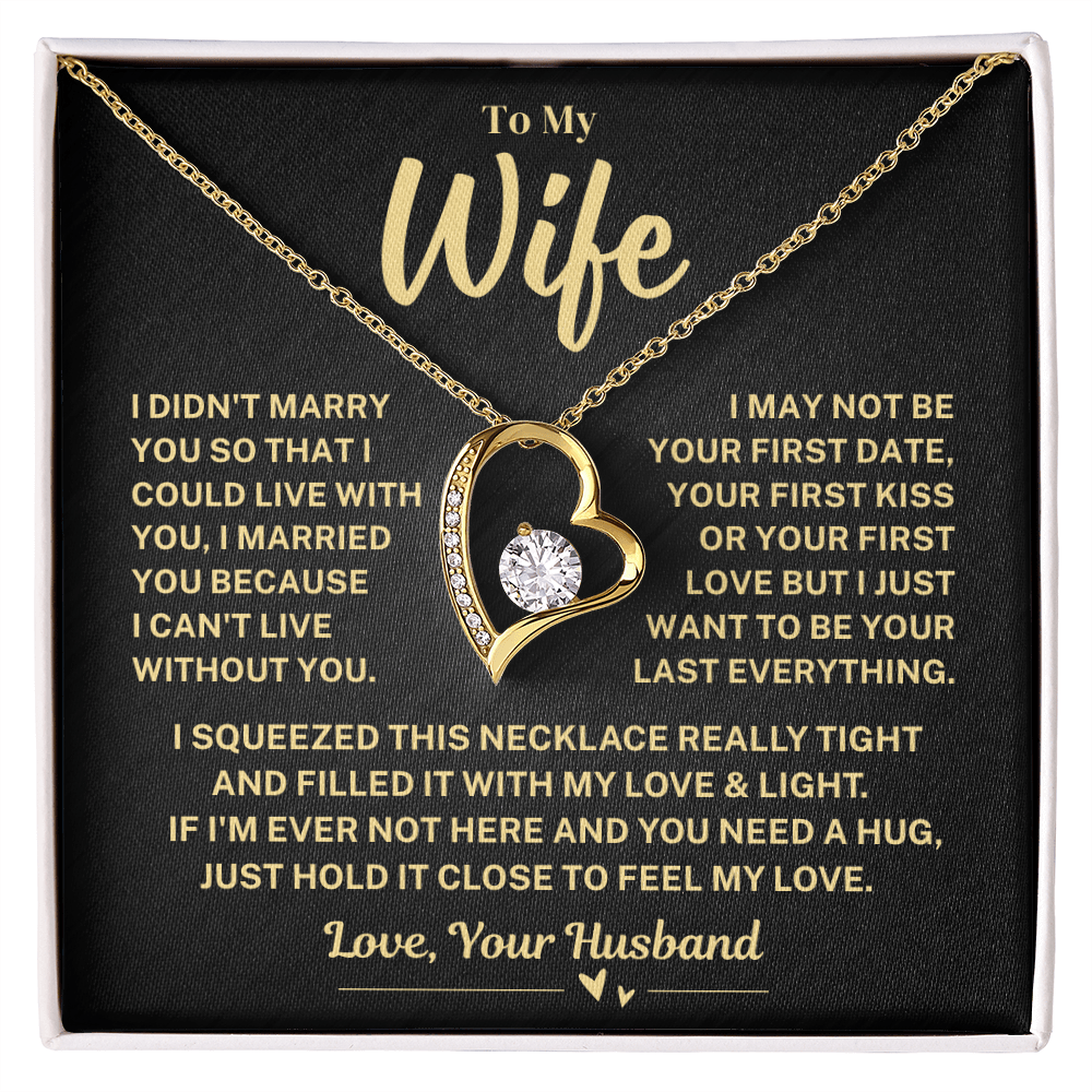 Jewelry Wife Gift, "My Last Everything", Forever Love Necklace Wife Gift, "My Last Everything", Forever Love Necklace