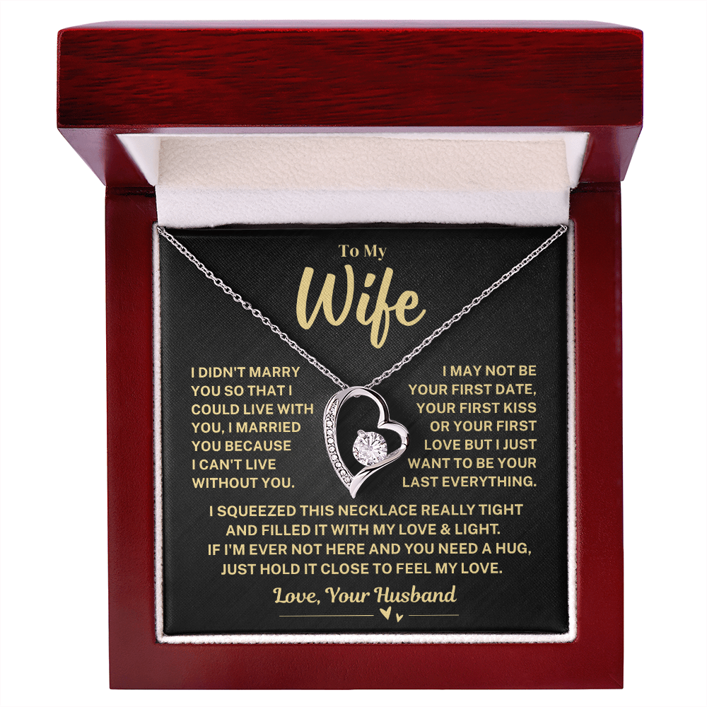 Jewelry Wife Gift, "My Last Everything", Forever Love Necklace Wife Gift, "My Last Everything", Forever Love Necklace