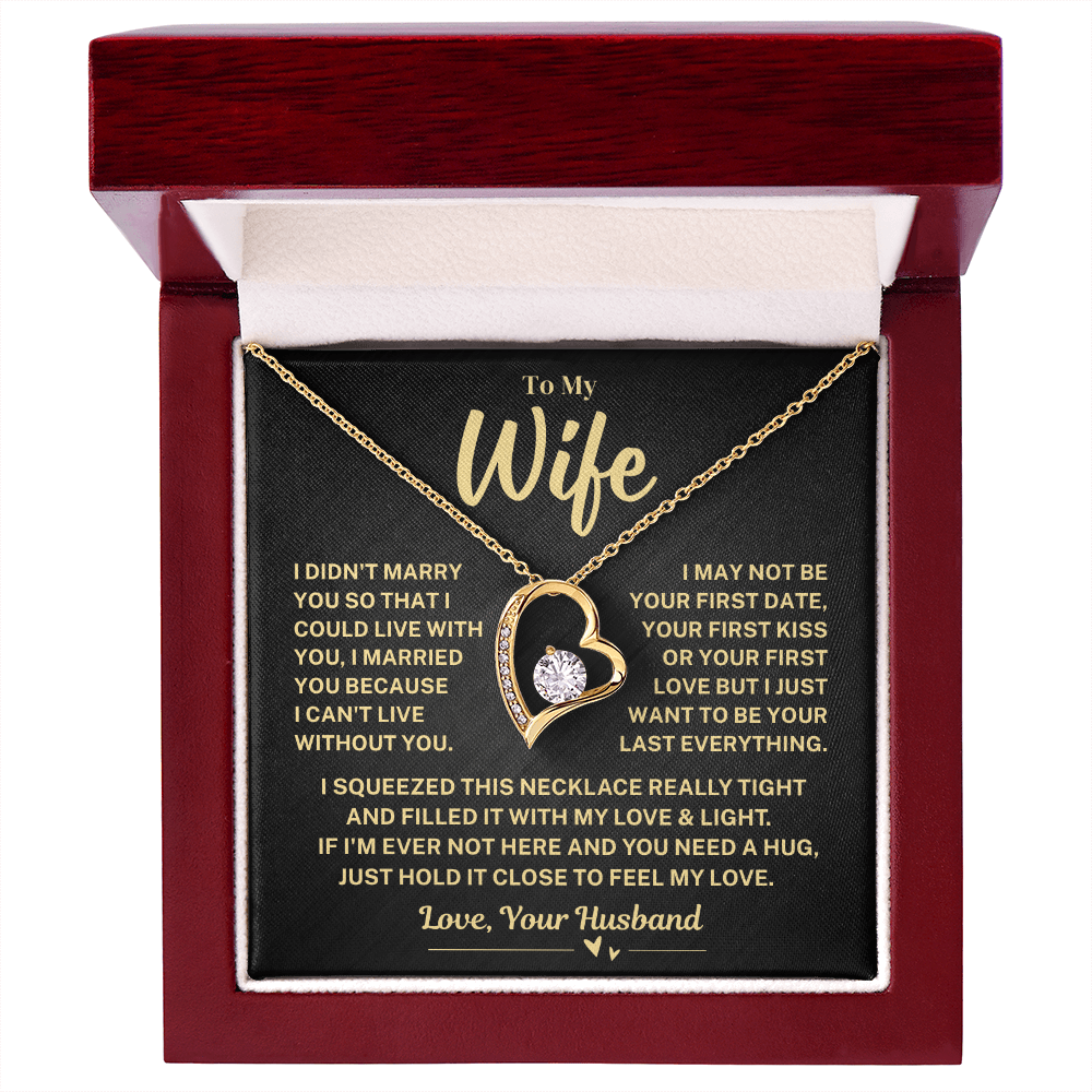 Jewelry Wife Gift, "My Last Everything", Forever Love Necklace Wife Gift, "My Last Everything", Forever Love Necklace