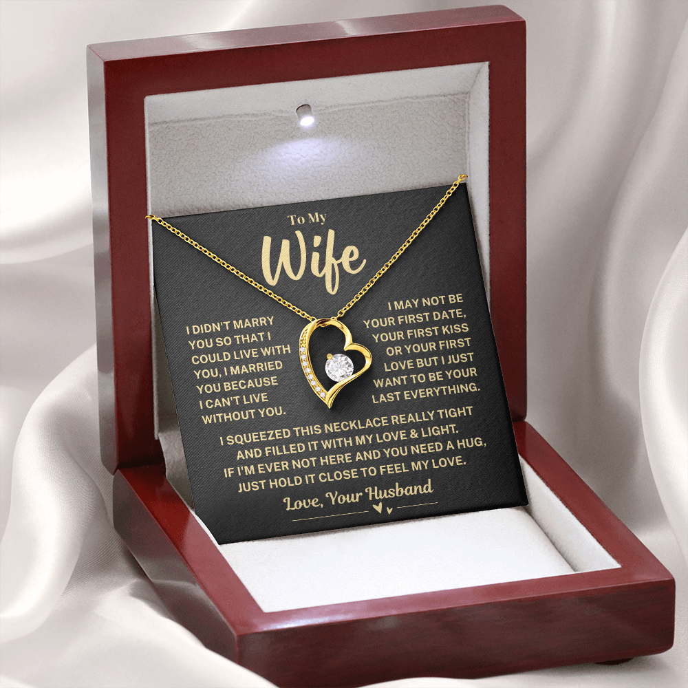 Jewelry Wife Gift, "My Last Everything", Forever Love Necklace Wife Gift, "My Last Everything", Forever Love Necklace