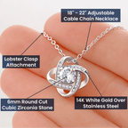 Jewelry Wife Gift, "My Last Everything", Knot Necklace Wife Gift, "My Last Everything", Knot Necklace