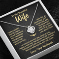 Jewelry Wife Gift, "My Last Everything", Knot Necklace Wife Gift, "My Last Everything", Knot Necklace