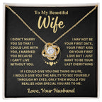Jewelry Wife Gift, "My Last Everything", Knot Necklace Wife Gift, "My Last Everything", Knot Necklace