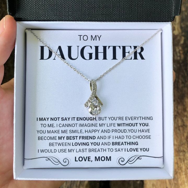 You Are Everything To Me; Alluring Beauty Necklace Gift For Daughter - Family Love Tree