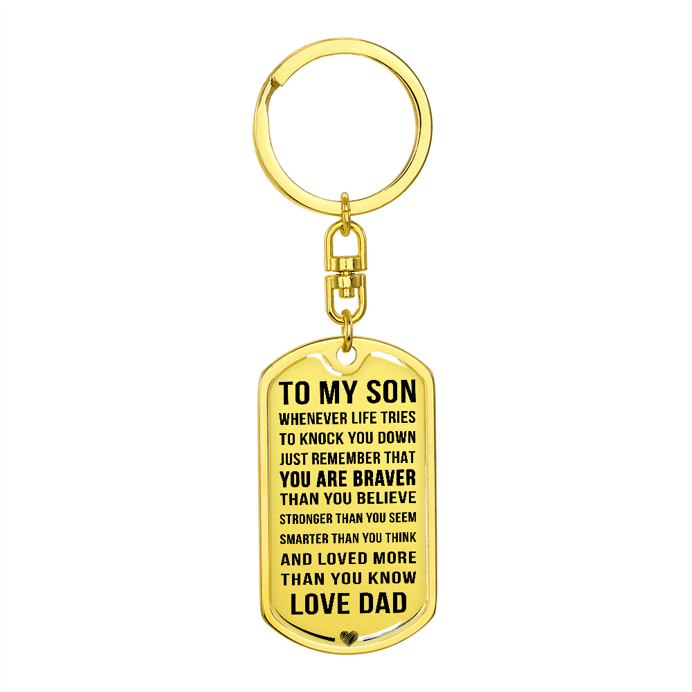 Personalized Keychain; Son Gift - Family Love Tree