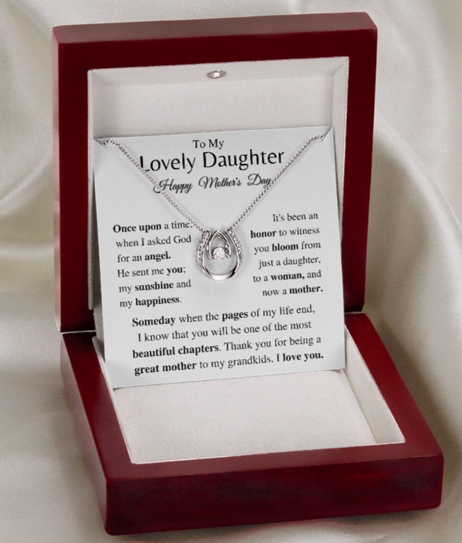 Great Mother- Horse Shoe Necklace - Mother's Day Gift - Family Love Tree