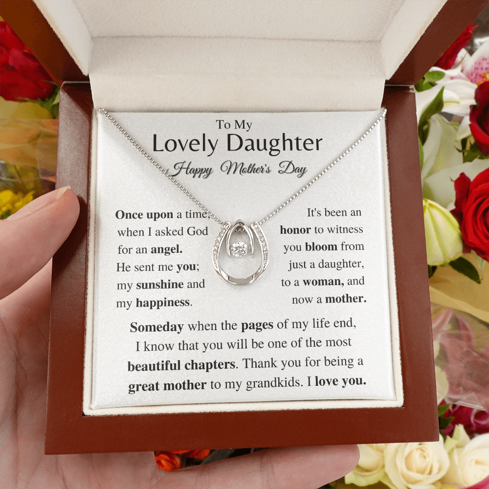 Great Mother- Horse Shoe Necklace - Mother's Day Gift - Family Love Tree