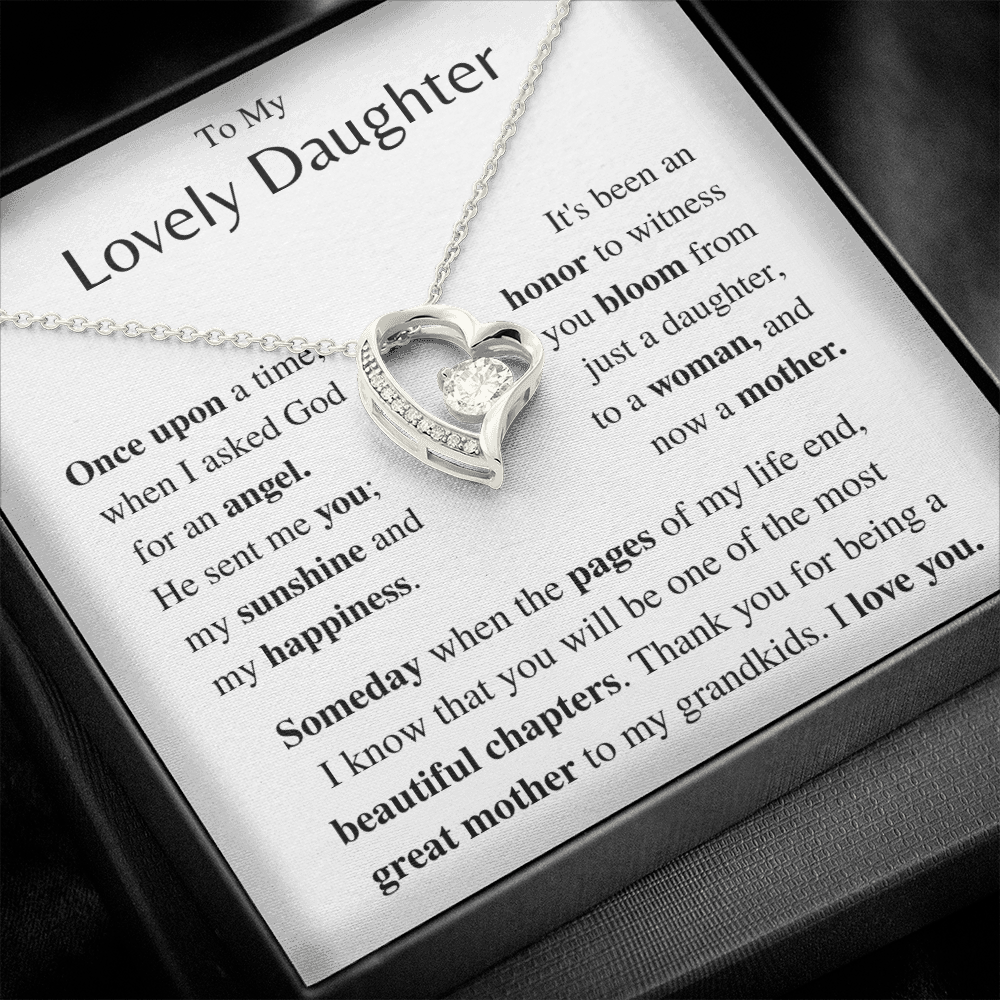 Daughter Gift- Forever Love necklace- From Mom