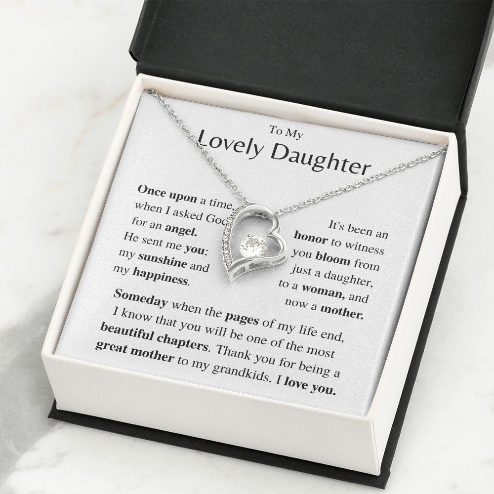 Daughter Gift- Forever Love necklace- From Mom