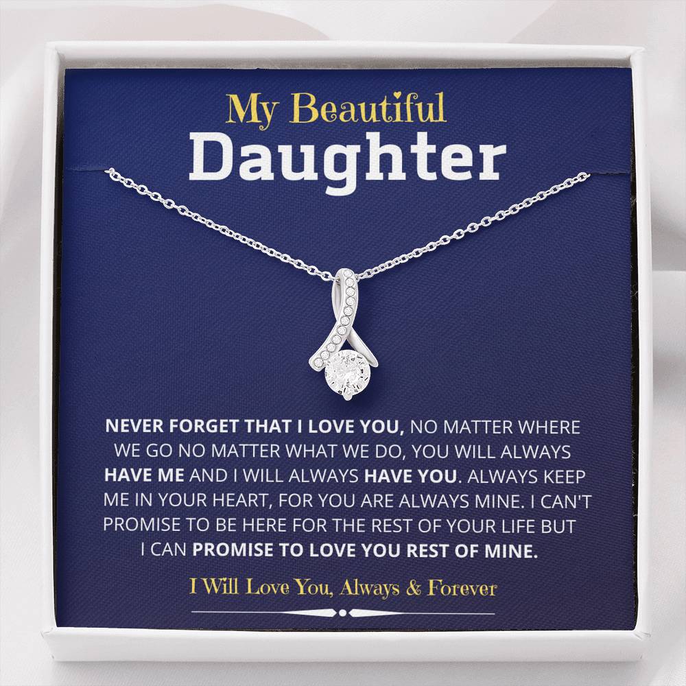 Always Keep Me in your Heart; Gift for Daughter - Family Love Tree
