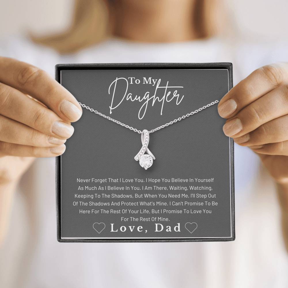 Never Forget that I Love You - Alluring Beauty Necklace Gift to Daughter - Family Love Tree