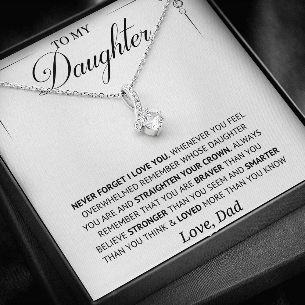 Jewelry Daughter Gift -unforgettable love Alluring beauty Necklace-From Dad