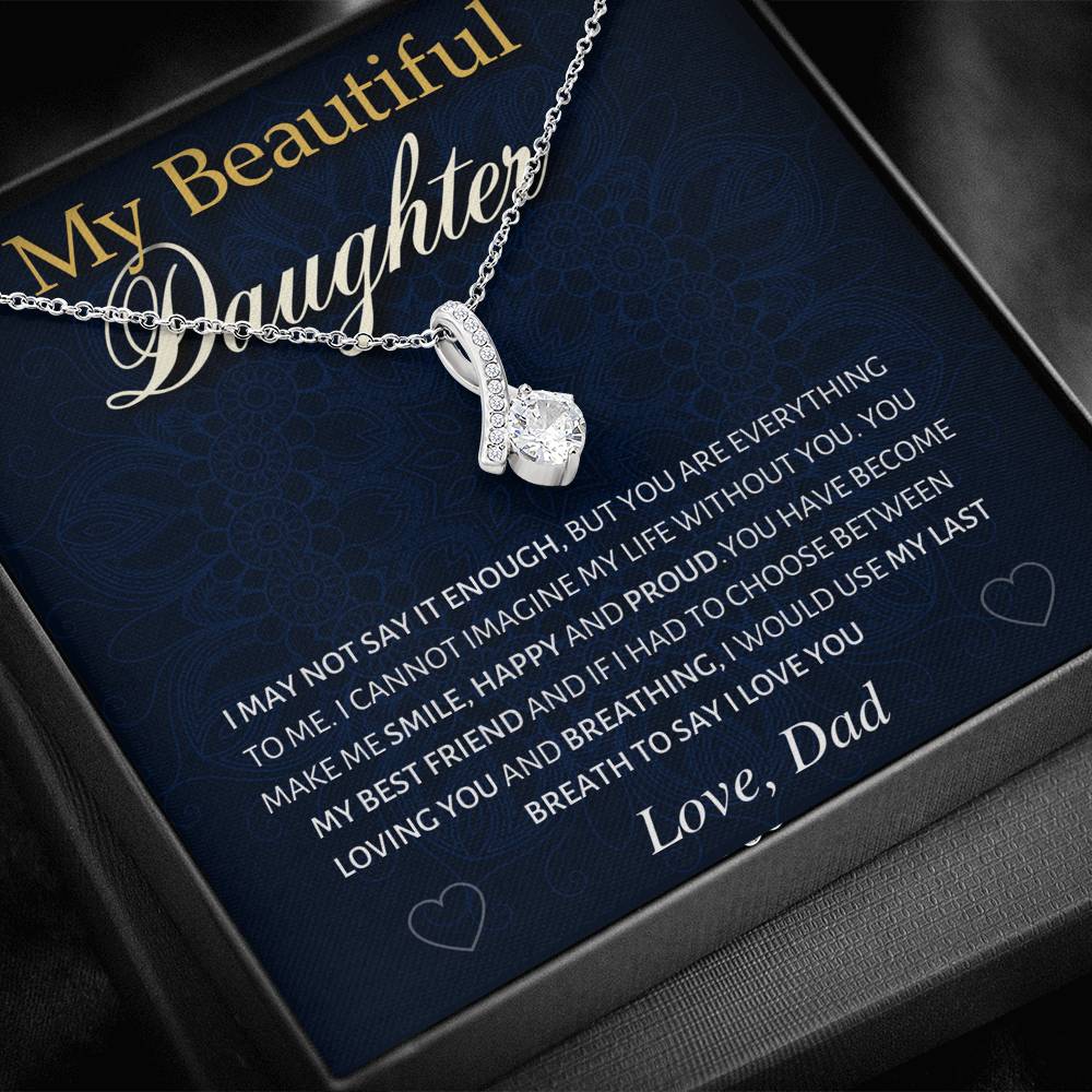 Happy and Proud Dad; Daughter Gift - Family Love Tree