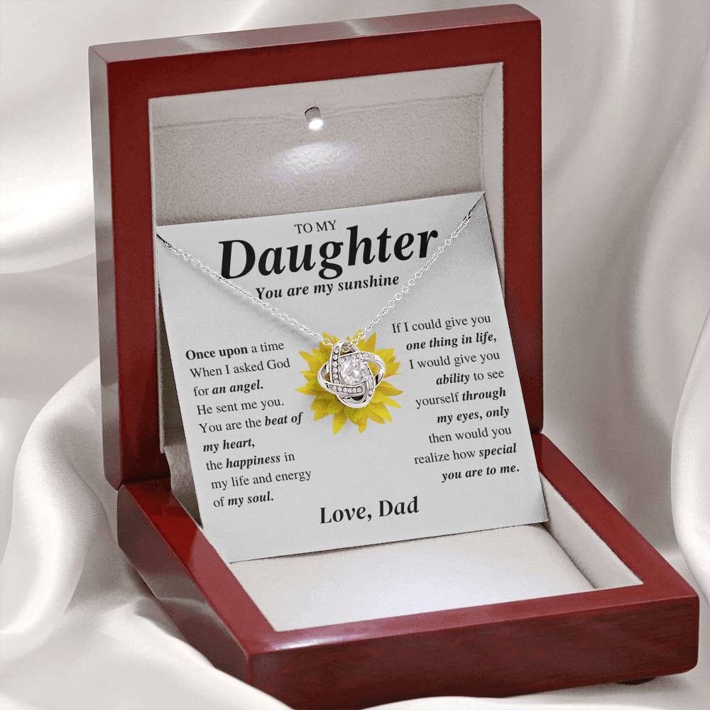 Asked God for an Angel; Daughter Gift - Family Love Tree