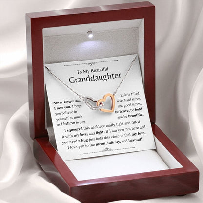 Jewelry Be Bold and Beautiful - Granddaughter Gift- Interlocking Hearts Necklace