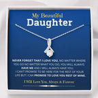 Jewelry Daughter Gift- Alluring Beauty Necklace for unforgettable love- From Mom
