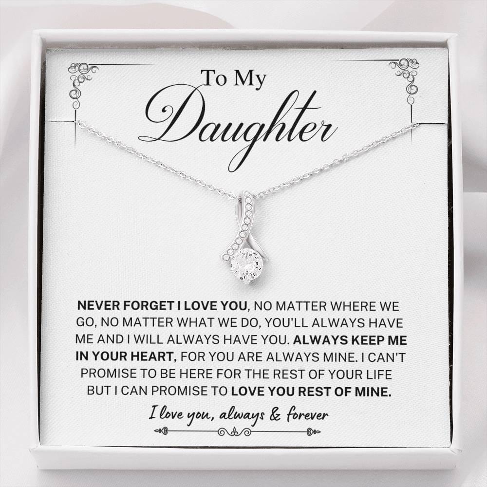 Jewelry Daughter gift-Always keep me in your Heart- From Mom