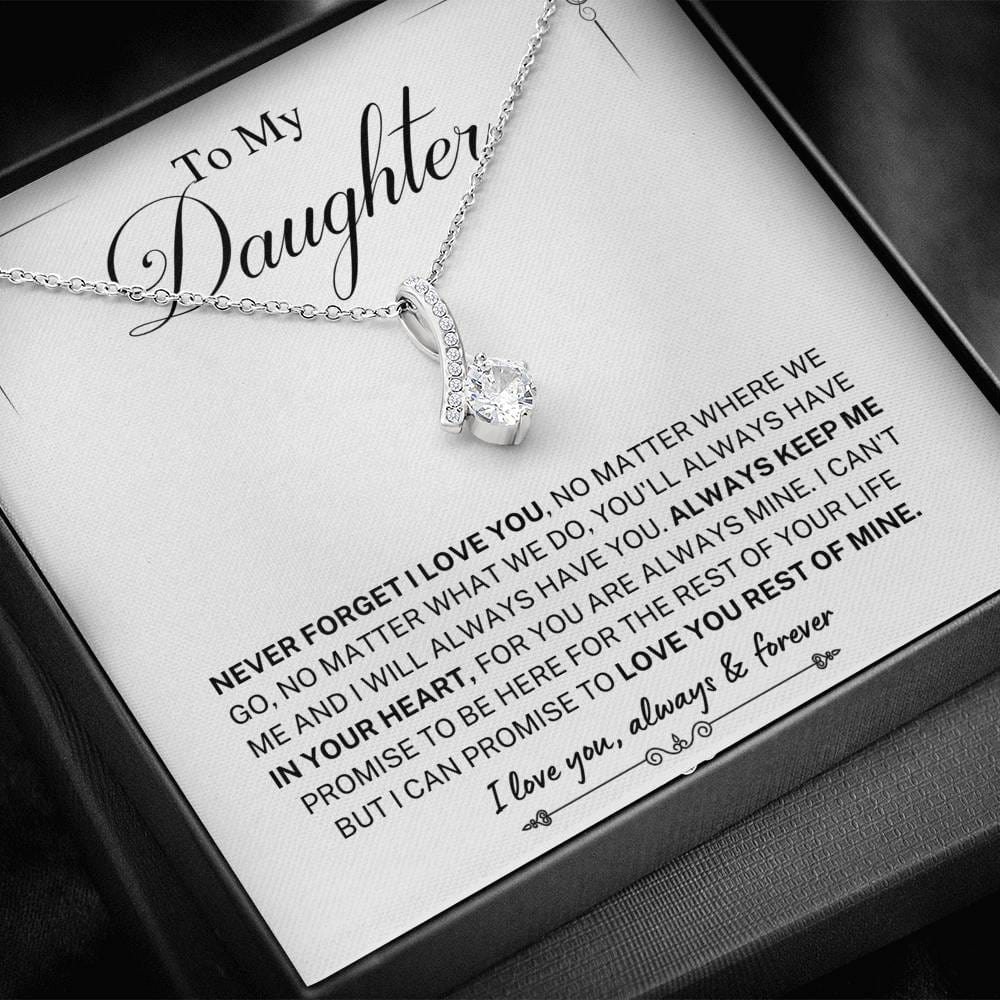 Jewelry Daughter gift-Always keep me in your Heart- From Mom