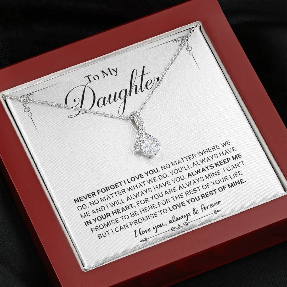 Jewelry Daughter gift-Always keep me in your Heart- From Mom