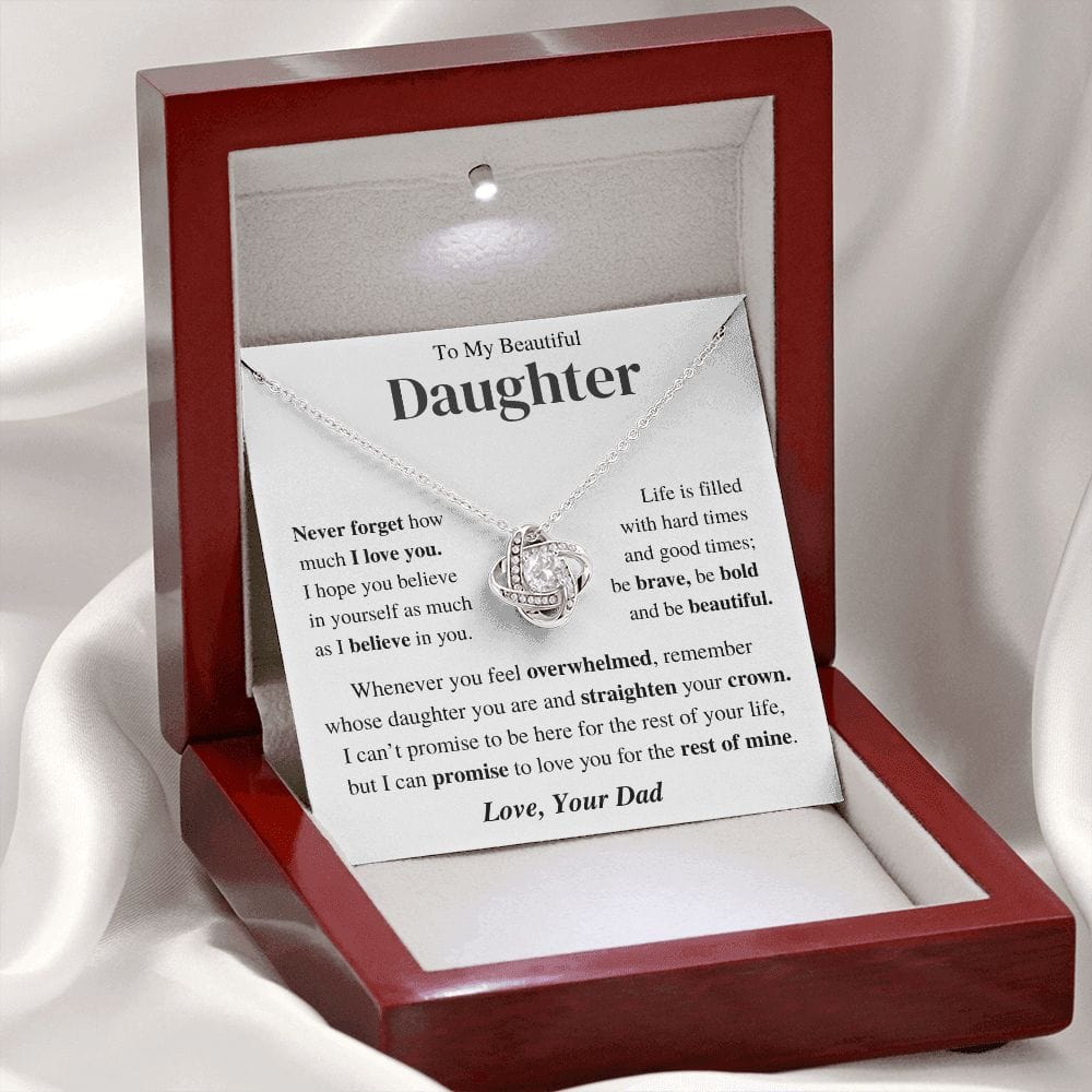 Jewelry Daughter Gift-Believe in yourself -From Dad