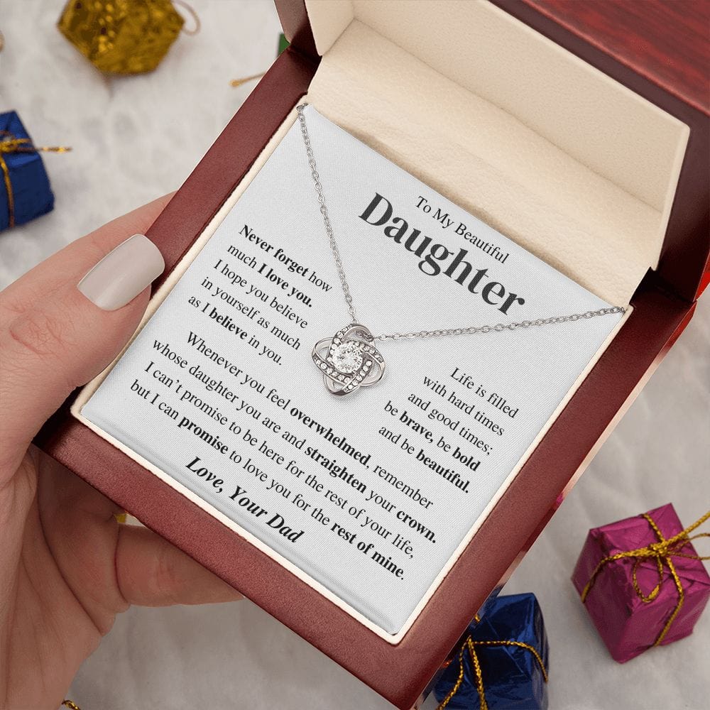 Jewelry Daughter Gift-Believe in yourself -From Dad