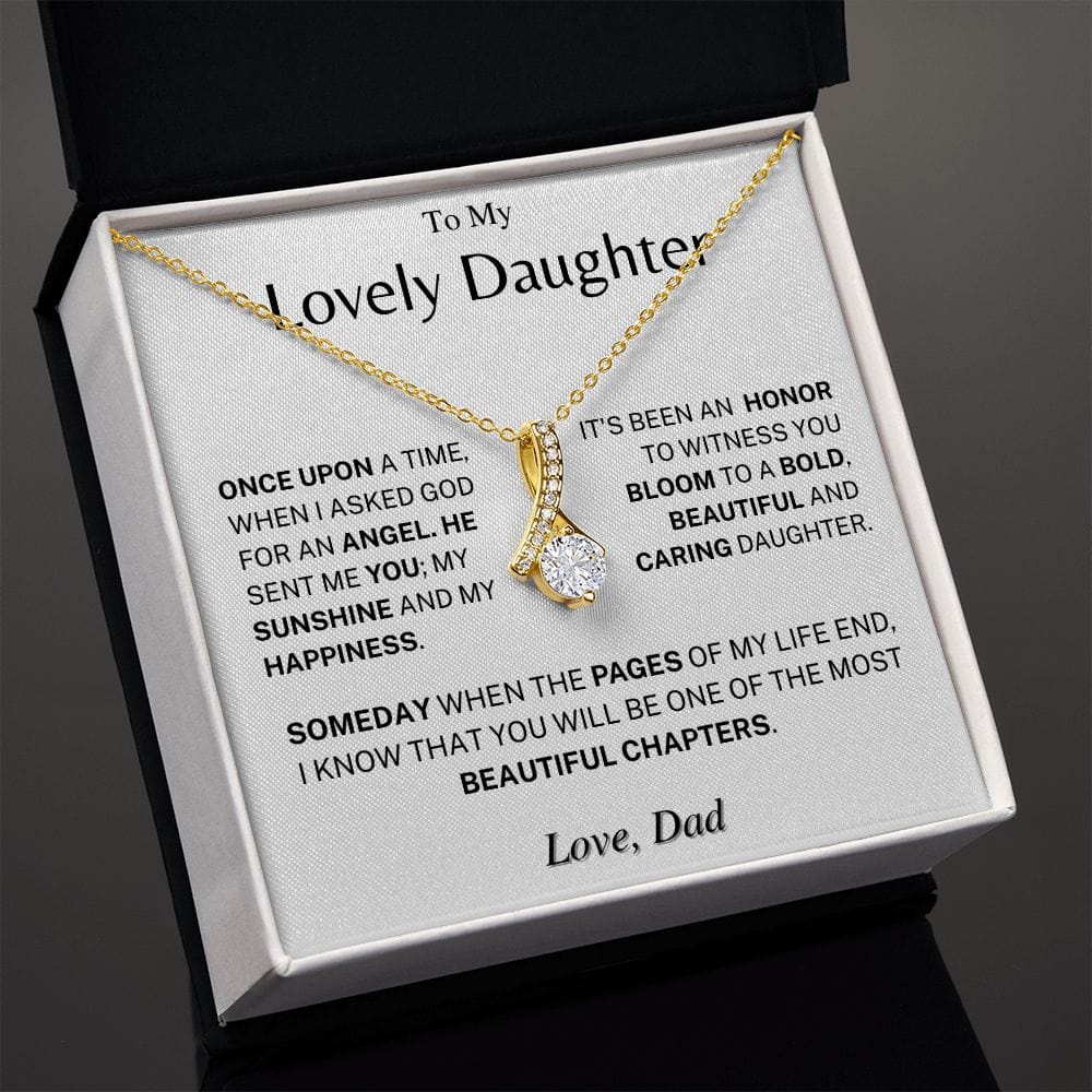 Jewelry Daughter Gift- Bold, Beautiful and Caring- From Dad