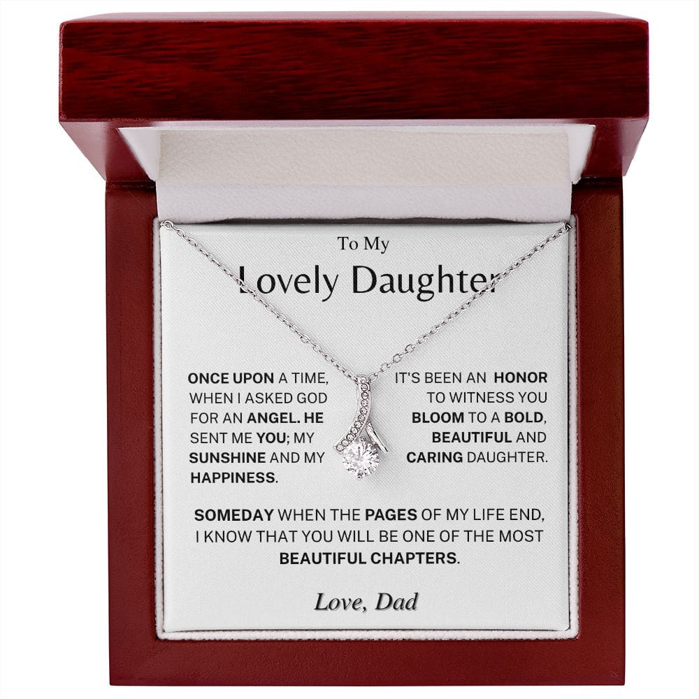 Jewelry Daughter Gift- Bold, Beautiful and Caring- From Dad
