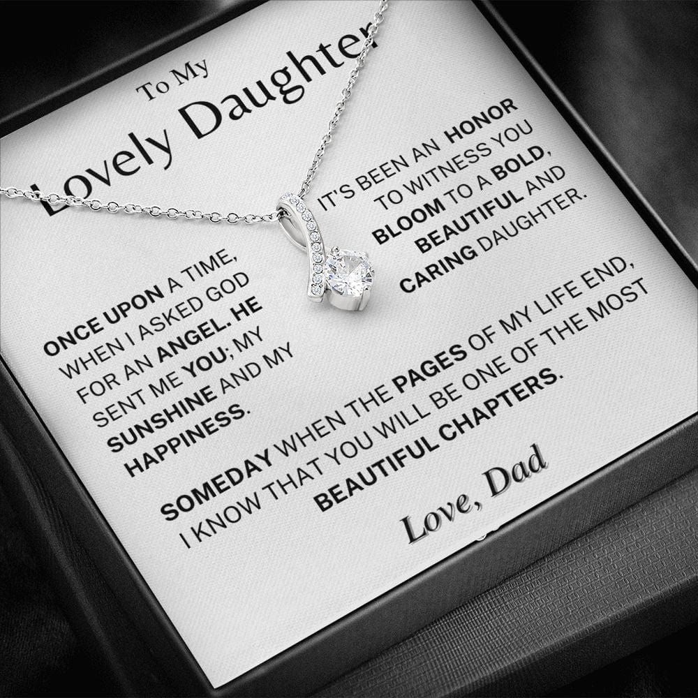 Jewelry Daughter Gift- Bold, Beautiful and Caring- From Dad