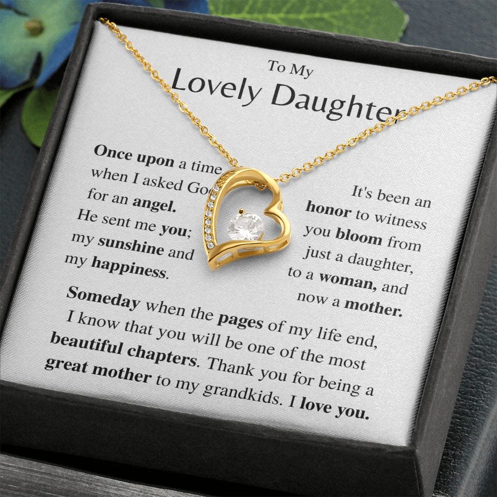 Jewelry Daughter Gift- Forever Love necklace- From Mom