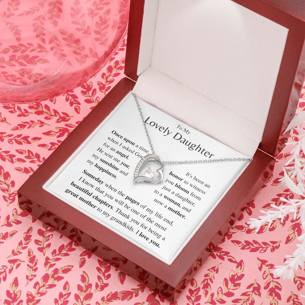 Jewelry Daughter Gift- Forever Love necklace- From Mom