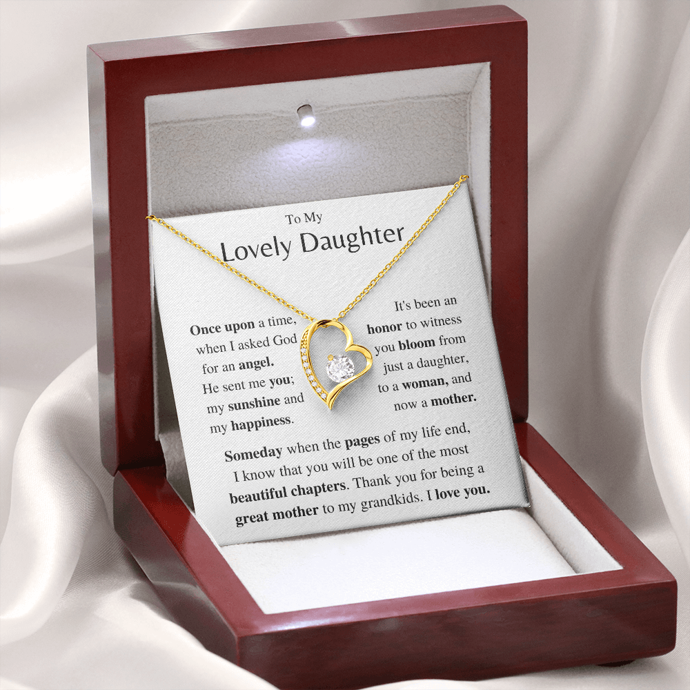 Jewelry Daughter Gift- Forever Love necklace- From Mom