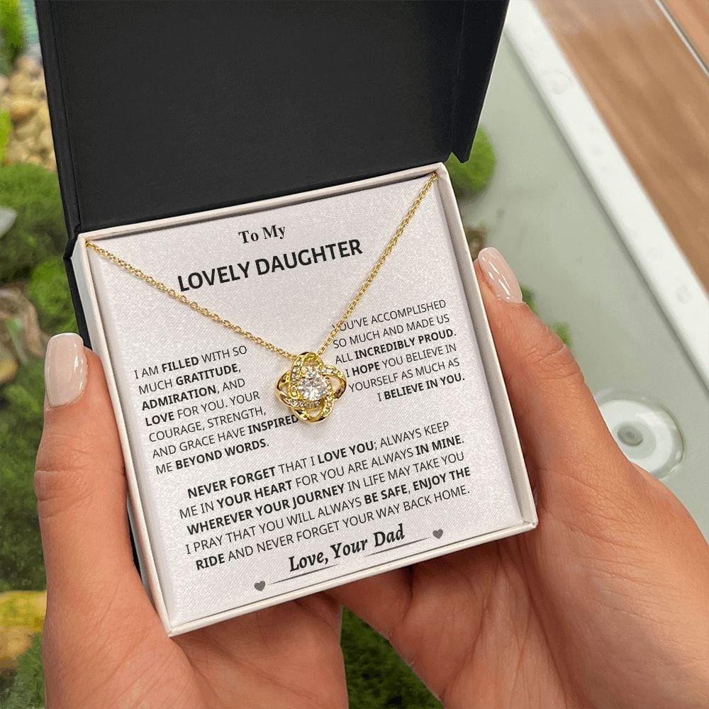 Jewelry Daughter Gift- Incredibly Proud- From Dad