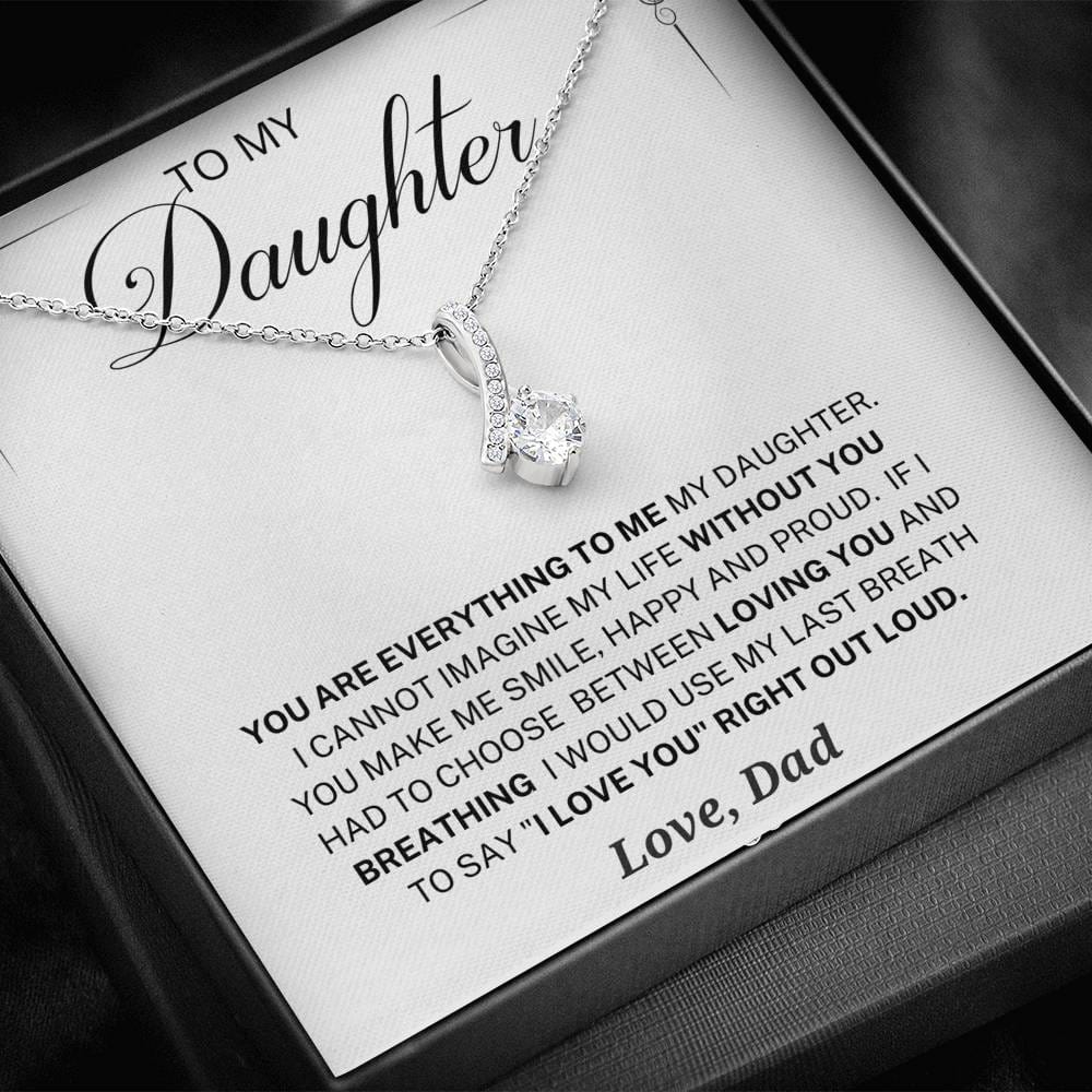 Jewelry Daughter Gift -Love you Forever -From Dad