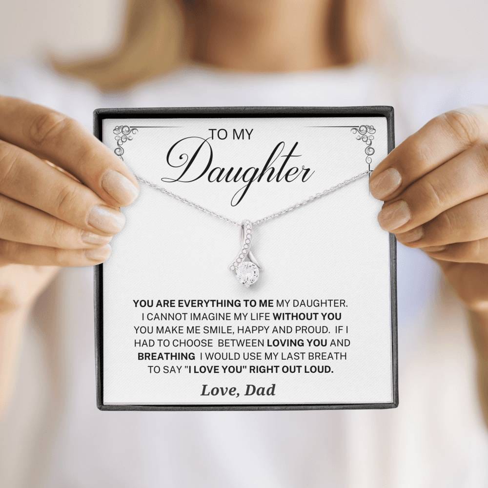 Jewelry Daughter Gift -Love you Forever -From Dad