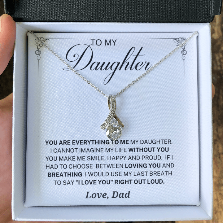 Jewelry Daughter Gift -Love you Forever -From Dad