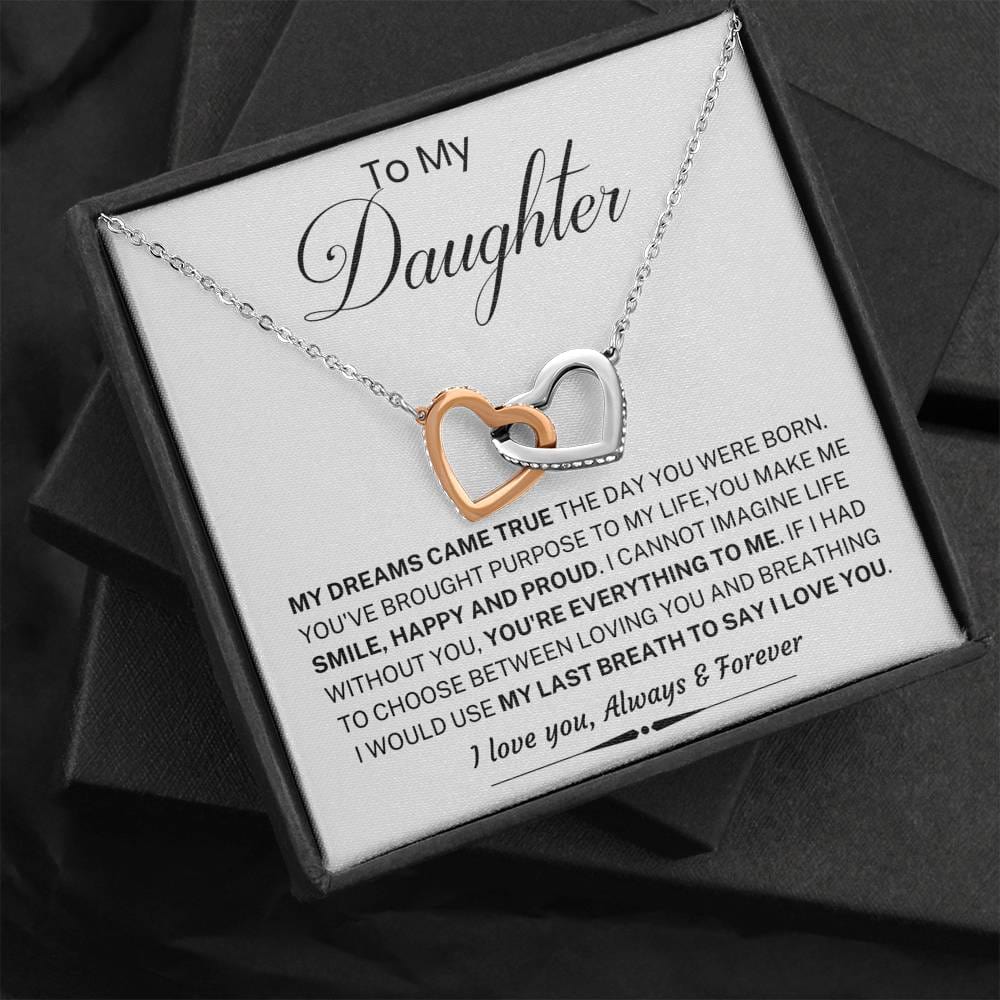 Jewelry Daughter Gift- My dreams came True- From Mom