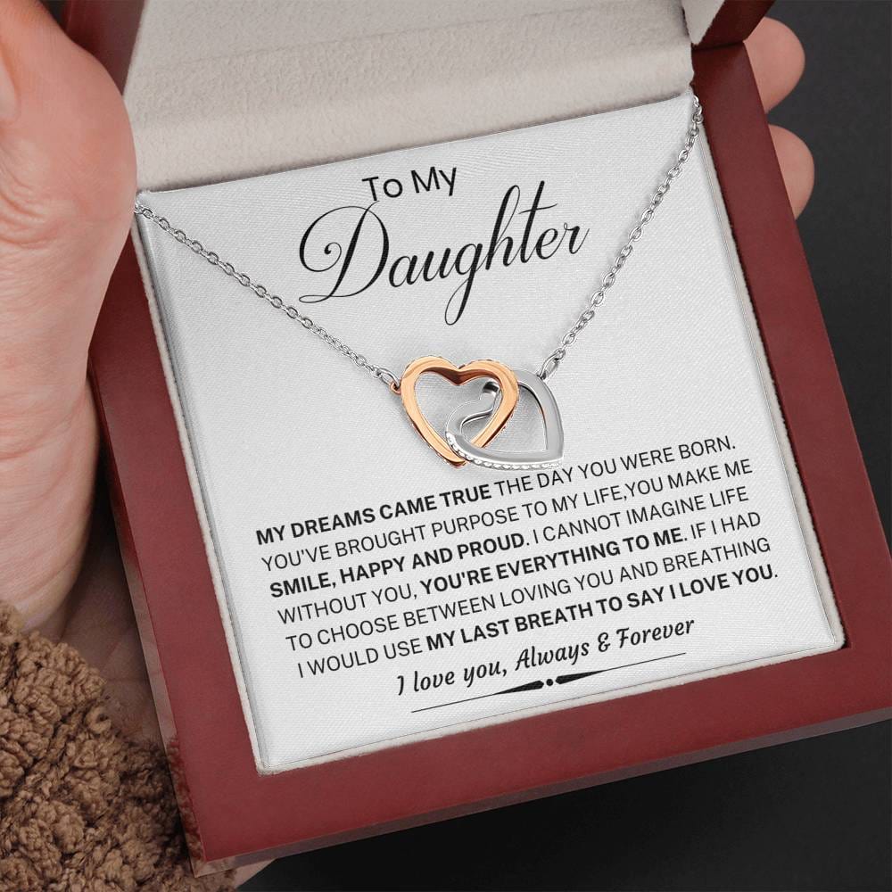 Jewelry Daughter Gift- My dreams came True- From Mom