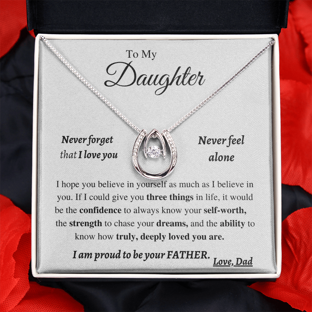 Jewelry Daughter Gift -Super Proud Dad -From Dad