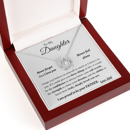 Jewelry Daughter Gift -Super Proud Dad -From Dad