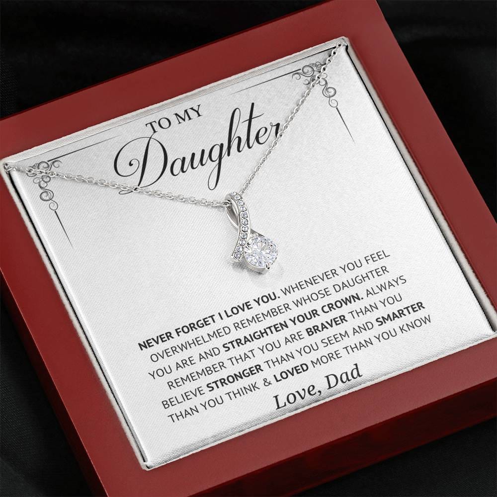 Jewelry Daughter Gift -unforgettable love Alluring beauty Necklace-From Dad