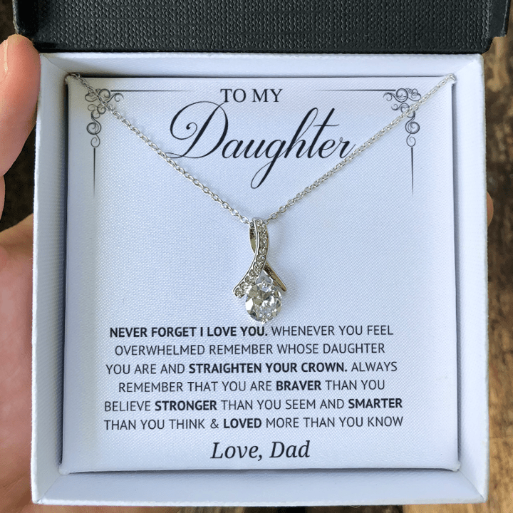 Jewelry Daughter Gift -unforgettable love Alluring beauty Necklace-From Dad