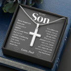 Jewelry Enjoy the ride; Son Cross Necklace Gift