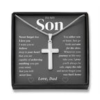 Jewelry Enjoy the ride; Son Cross Necklace Gift