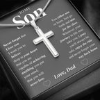 Jewelry Enjoy the ride; Son Cross Necklace Gift
